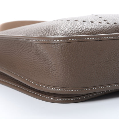 Hermes Taurillon Clemence Evelyne III PM Etoupe 5 of 10
