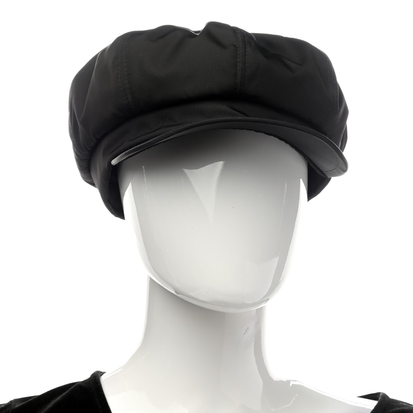 Re-Nylon Newsboy Hat M Black