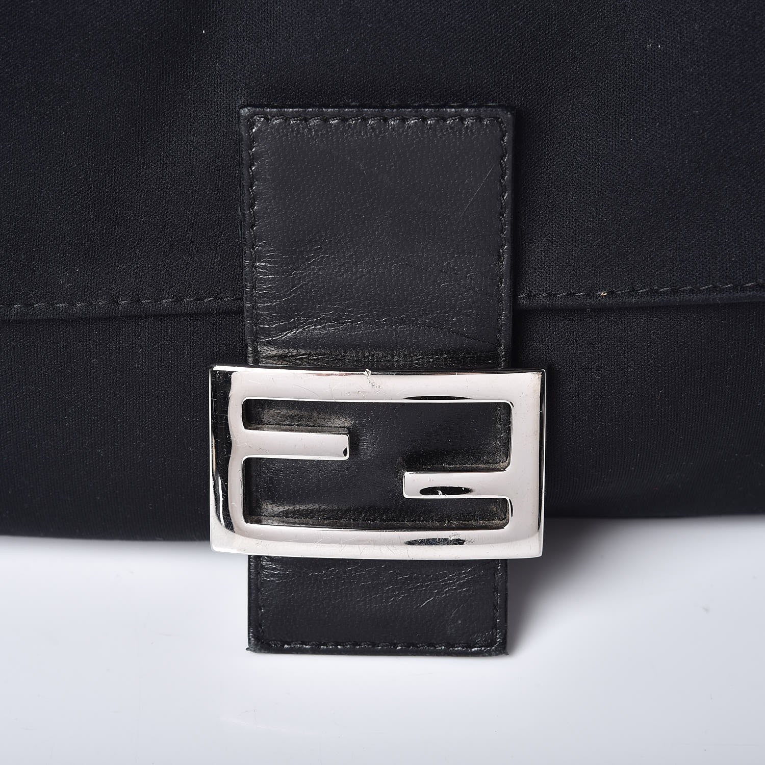 Fendi Nylon Baguette Bag Black 8 of 9