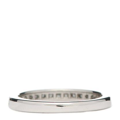 Tiffany Platinum Diamond 2mm Half Circle Wedding Band Ring 45 3.25 3 of 4
