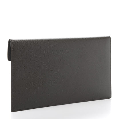 Saint Laurent Grain De Poudre Uptown Pouch Pebble 3 of 10