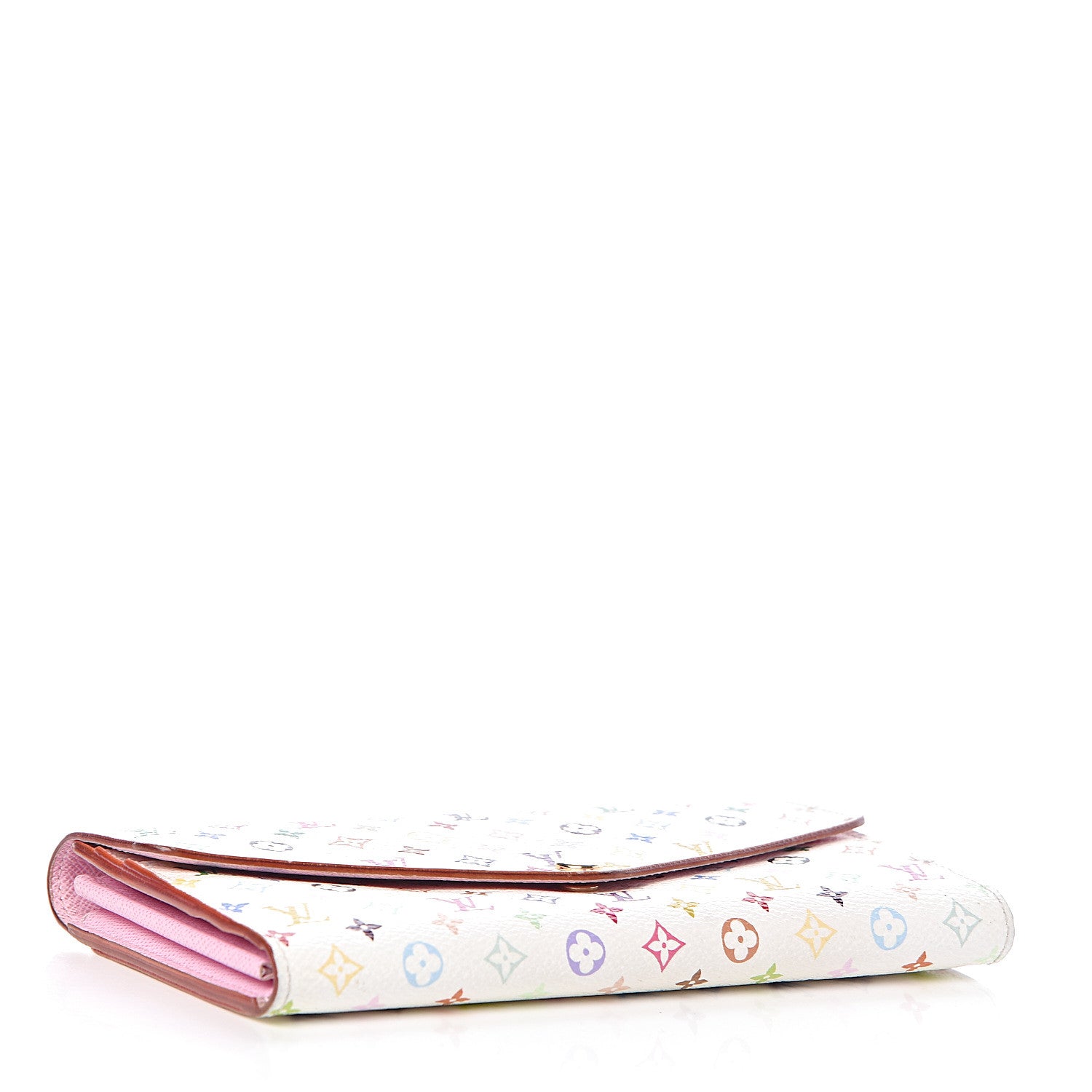 Louis Vuitton Monogram Multicolor Sarah Wallet NM White Litchi 4 of 14