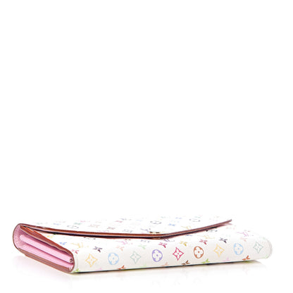 Louis Vuitton Monogram Multicolor Sarah Wallet NM White Litchi 4 of 14