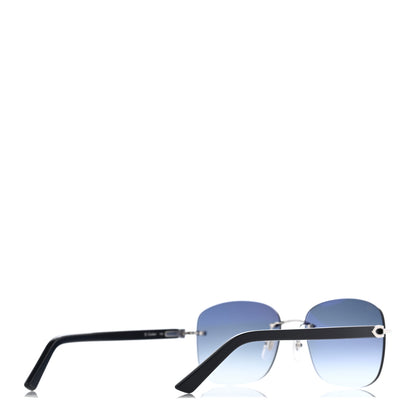 Cartier C Decor Rimless Sunglasses Blue 4 of 7