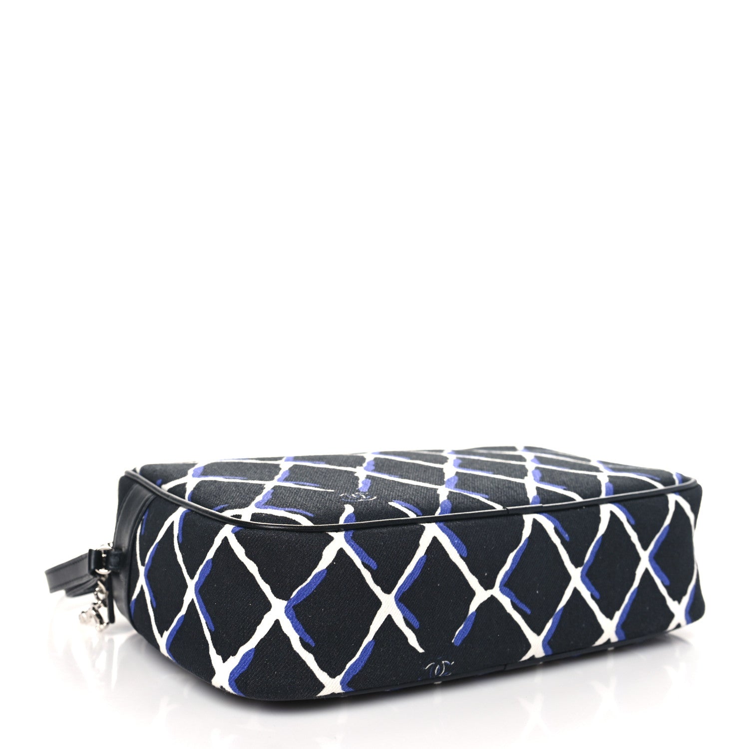 Chanel Canvas Airline Cosmetic Case Blue White 4 of 9