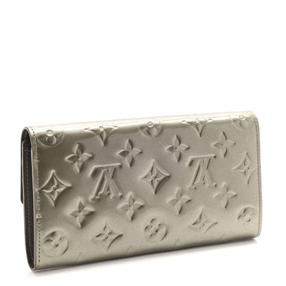 Louis Vuitton Vernis Sarah Wallet Gris Art Deco 3 of 13