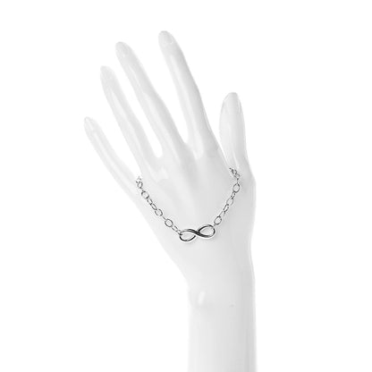 Tiffany Sterling Silver Infinity Chain Bracelet 2 of 4