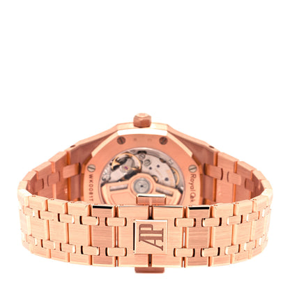 Audemars Piguet 18K Rose Gold Diamond 34mm Royal Oak Automatic Watch 77351OR.ZZ.1261OR.01 3 of 5