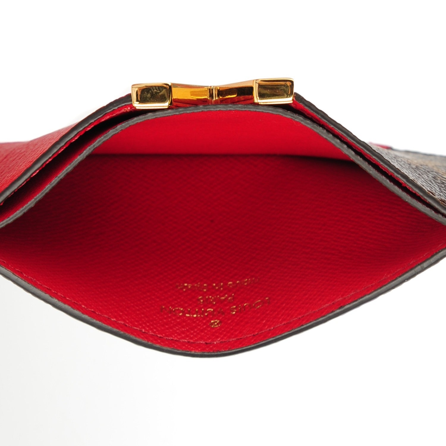 Louis Vuitton Calfskin Monogram Kimono Tote Card Holder Cherry 5 of 7