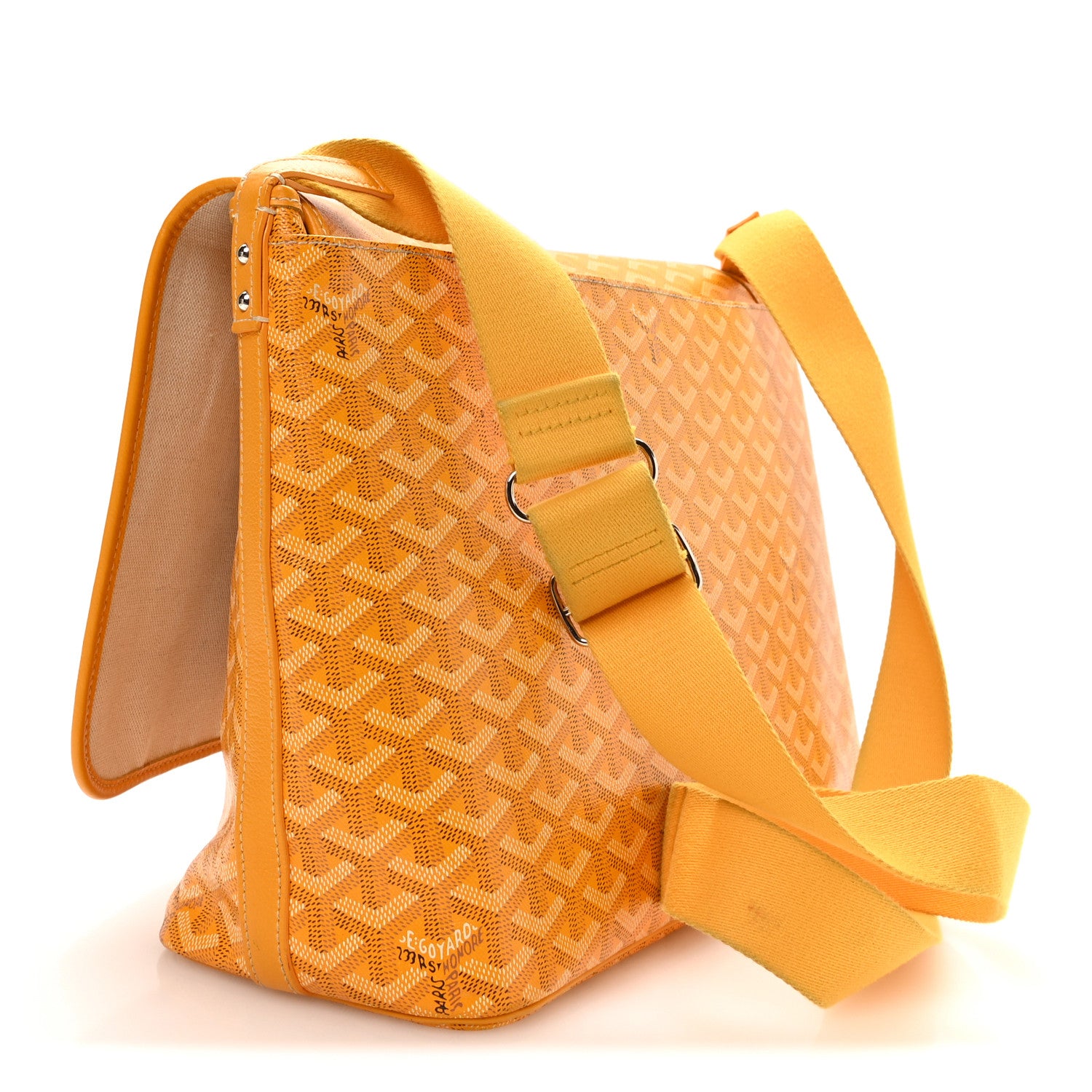 Goyard Goyardine Capetien Messenger Bag Yellow 3 of 10