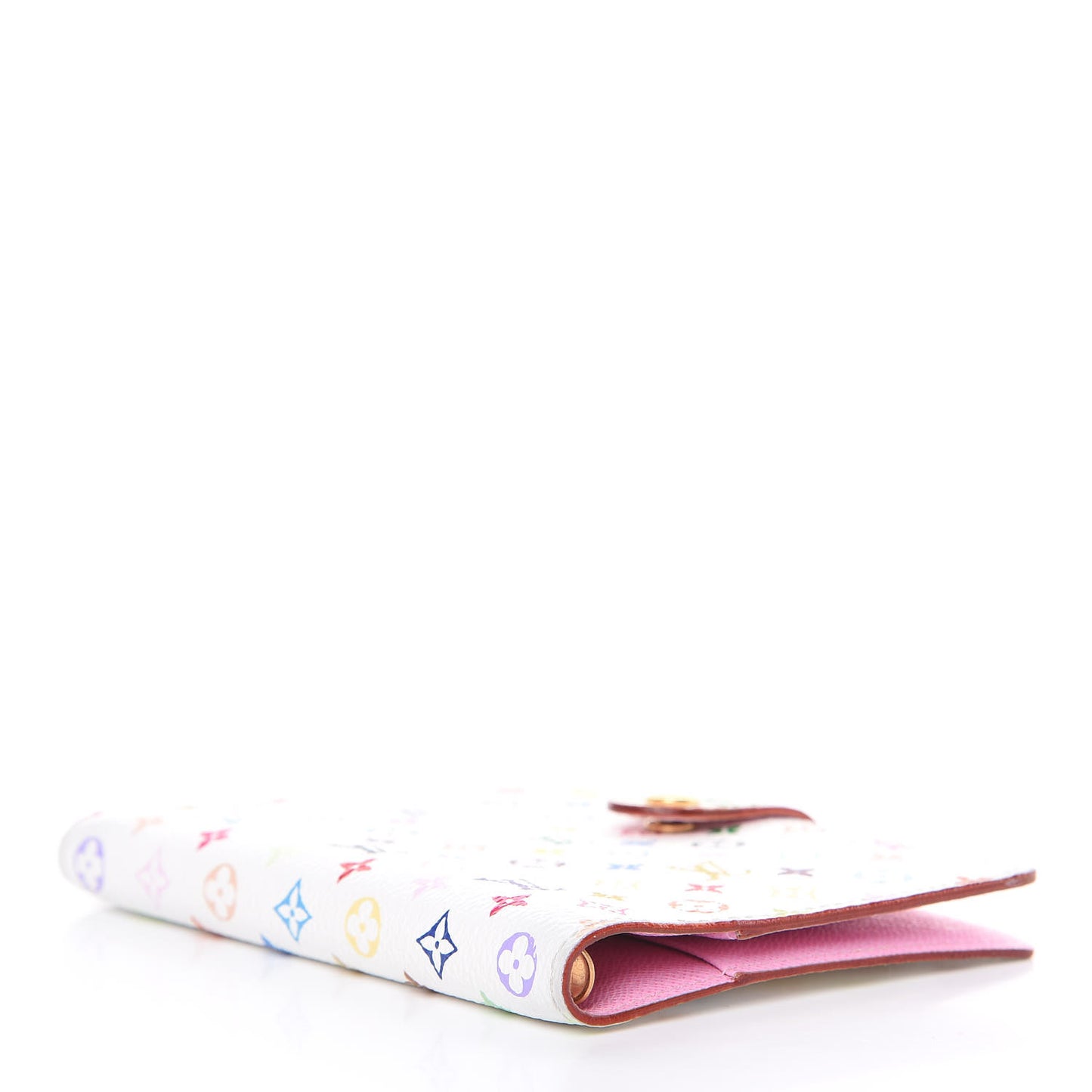Monogram Multicolor Small Ring Agenda Cover White Litchi