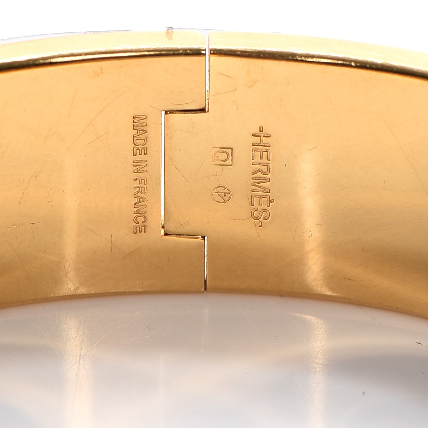 Enamel Wide Clic Clac H Bracelet GM Indigo