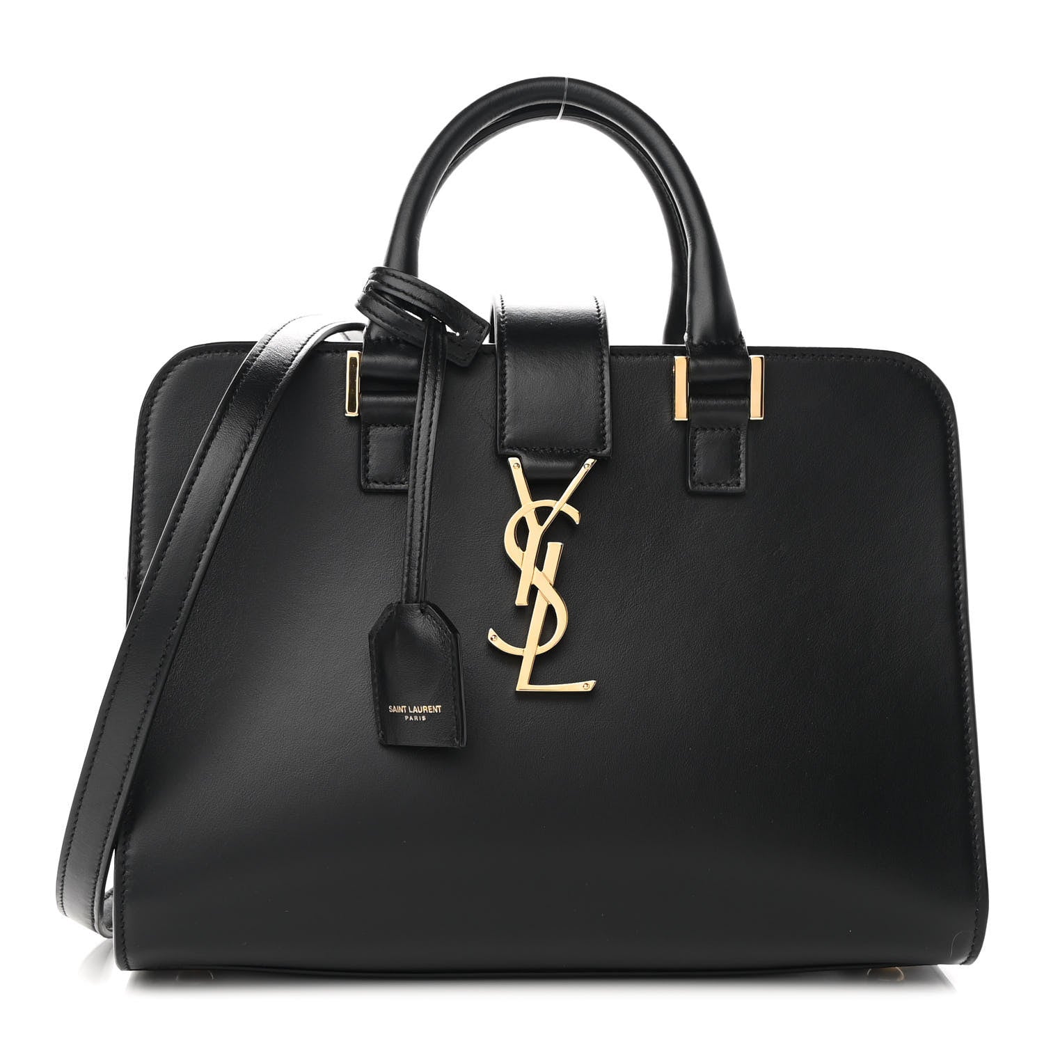 Saint Laurent Calfskin Monogram Baby Cabas Black 1 of 8