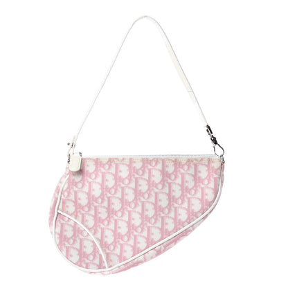 Christian Dior Monogram Mini Saddle Pochette Pink 1 of 17