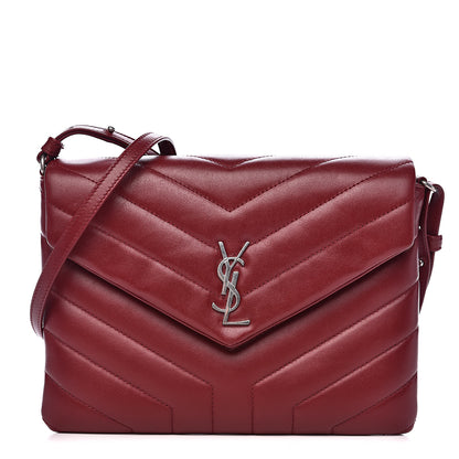 Saint Laurent Calfskin Y Quilted Monogram Loulou Flap Bag Palissandre 1 of 11