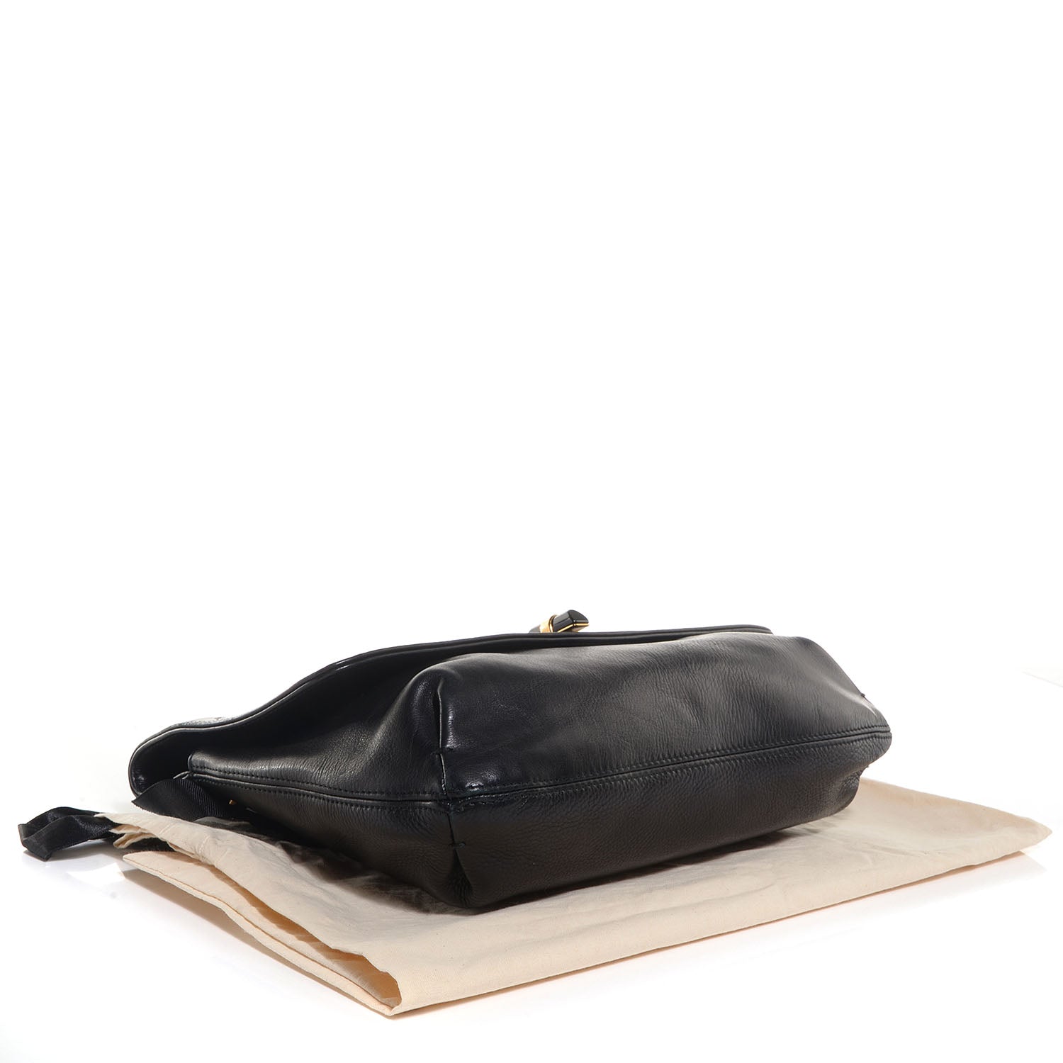 Lanvin Leather Medium Happy Shoulder Bag Black 4 of 8