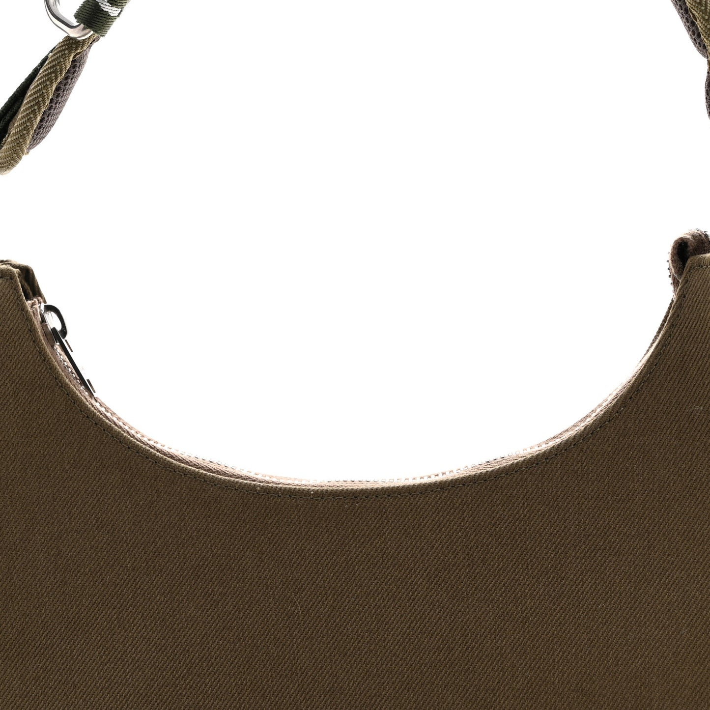 Cotton Gabardine Medium Ava Trekking Shoulder Bag Khaki