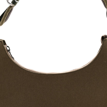 Celine Cotton Gabardine Medium Ava Trekking Shoulder Bag Khaki 9 of 11