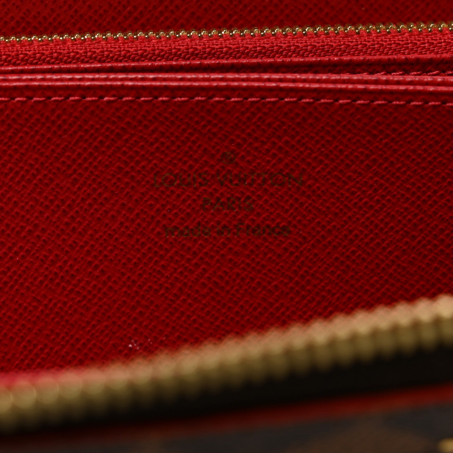 Louis Vuitton Damier Ebene Studded Zippy Wallet Cherry 6 of 7