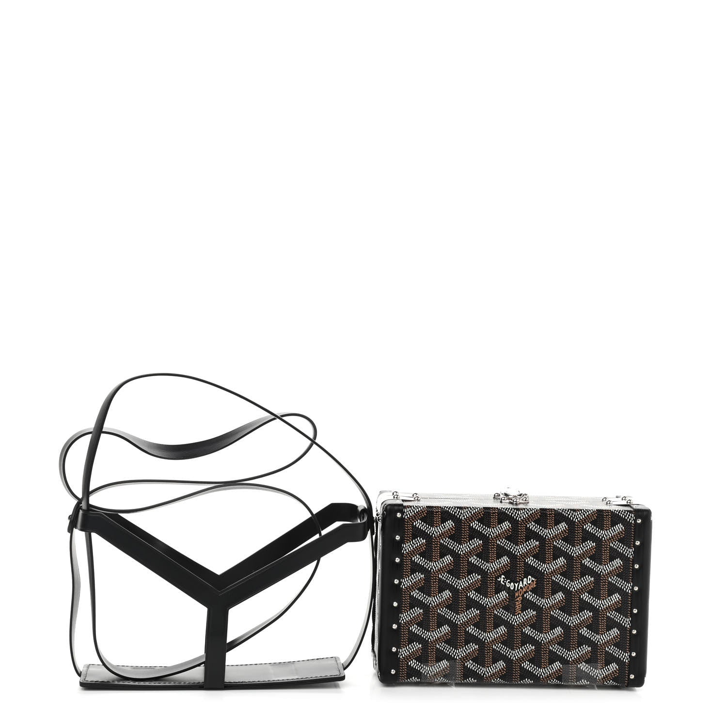 Goyard Goyardine Minaudiere Trunk Bag Black 11 of 12