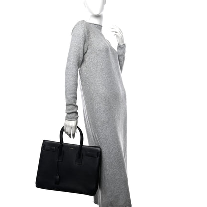 Saint Laurent Calfskin Large Sac de Jour Carryall Navy 2 of 12