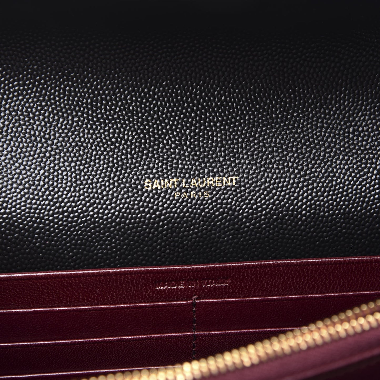 Grain De Poudre Monogram Cassandra Chain Wallet Black Rouge Legion