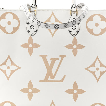 Louis Vuitton Monogram Giant Onthego GM Kaki Beige 8 of 14