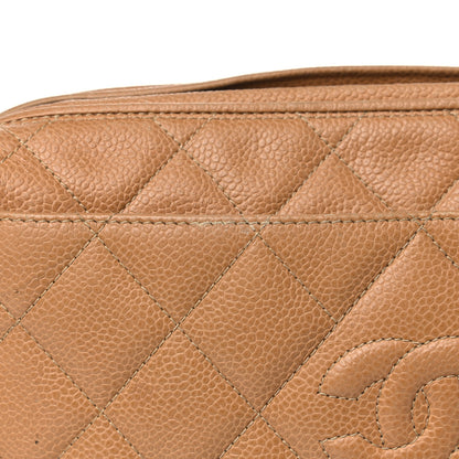 Chanel Caviar Quilted CC Camera Case Beige 17 of 22