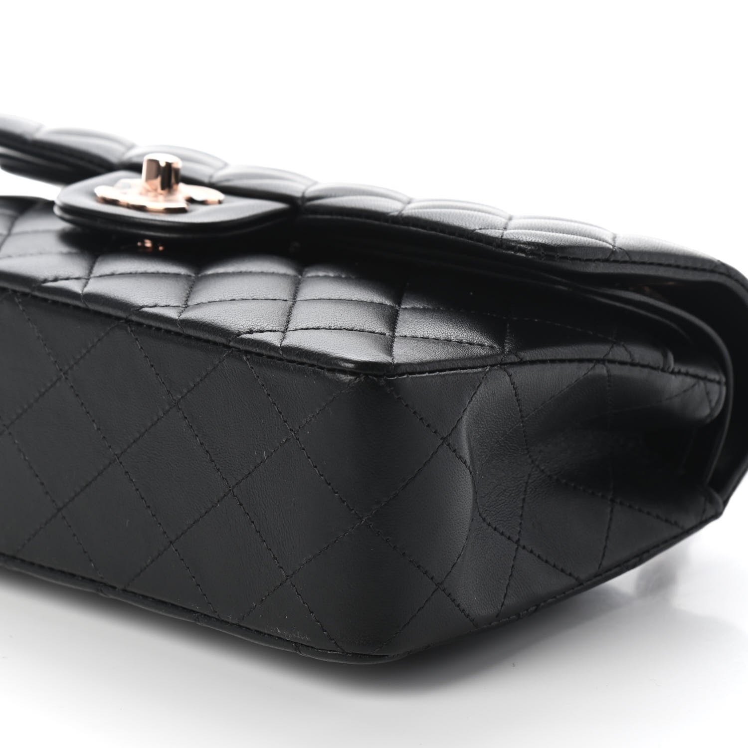 Chanel Lambskin Quilted Small Double Flap Black 8 of 8