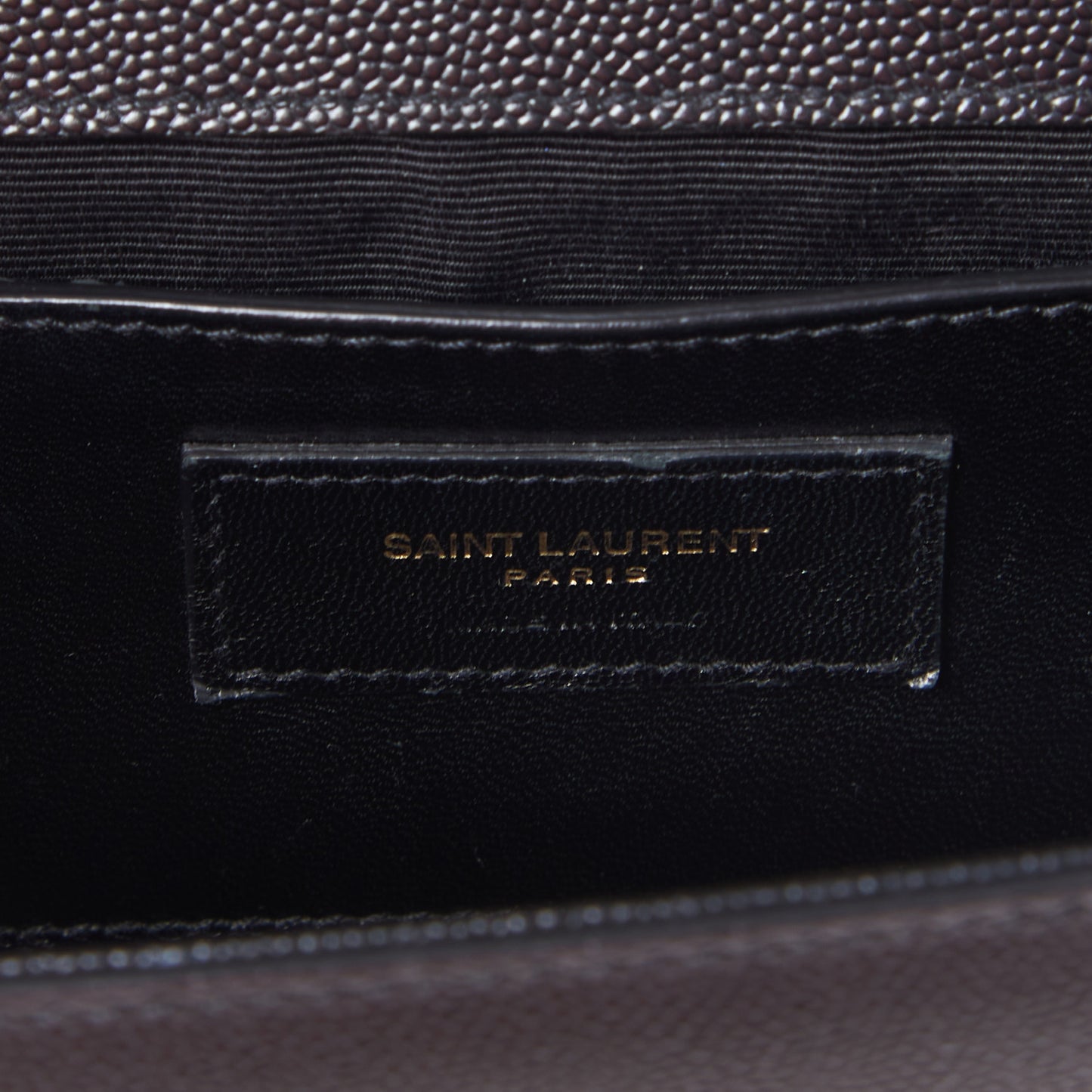 Grain De Poudre Medium Classic Monogram Kate Satchel Black