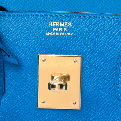 Hermes Epsom Birkin 30 Bleu Zanzibar 23 of 38