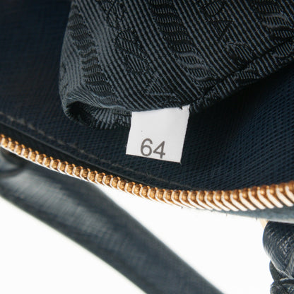 Prada Saffiano Lux Small Promenade Tote Baltico 7 of 7