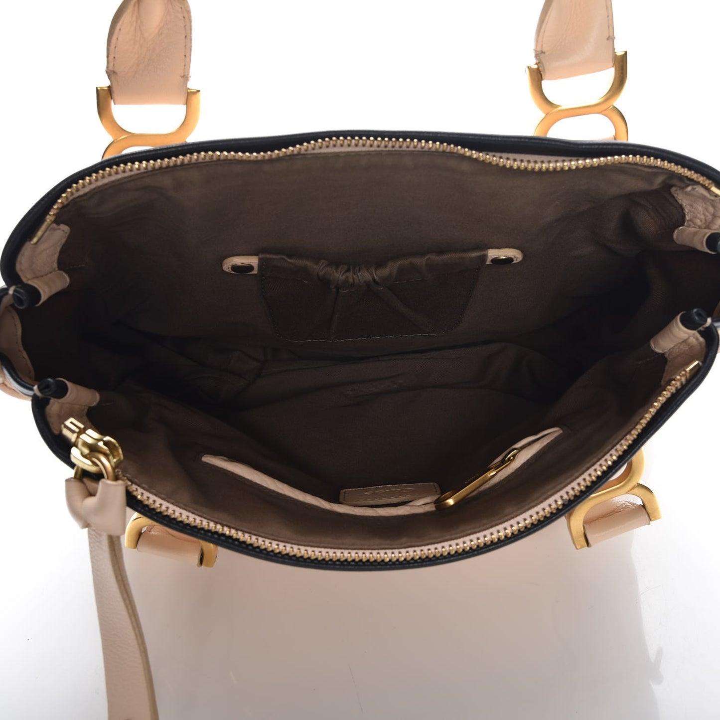 Calfskin Braided Medium Marcie Satchel Nude Pink