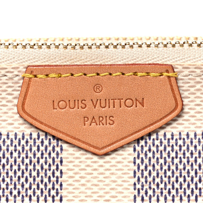 Louis Vuitton Damier Azur Double Zip Pochette 8 of 11