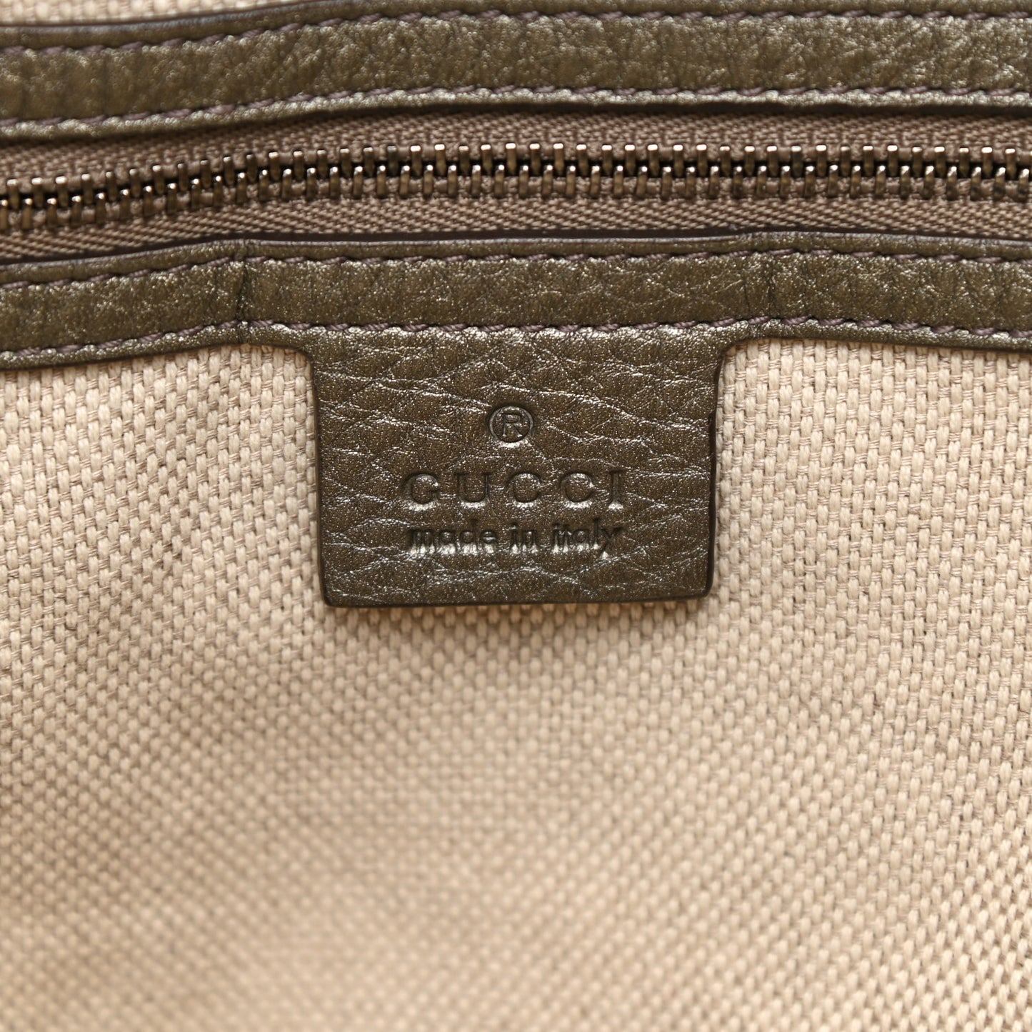 Metallic Cellarius Calfskin Medium Soho Shoulder Bag Sasso