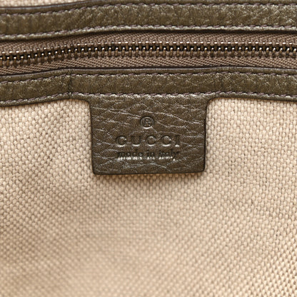 Gucci Metallic Cellarius Calfskin Medium Soho Shoulder Bag Sasso 6 of 10