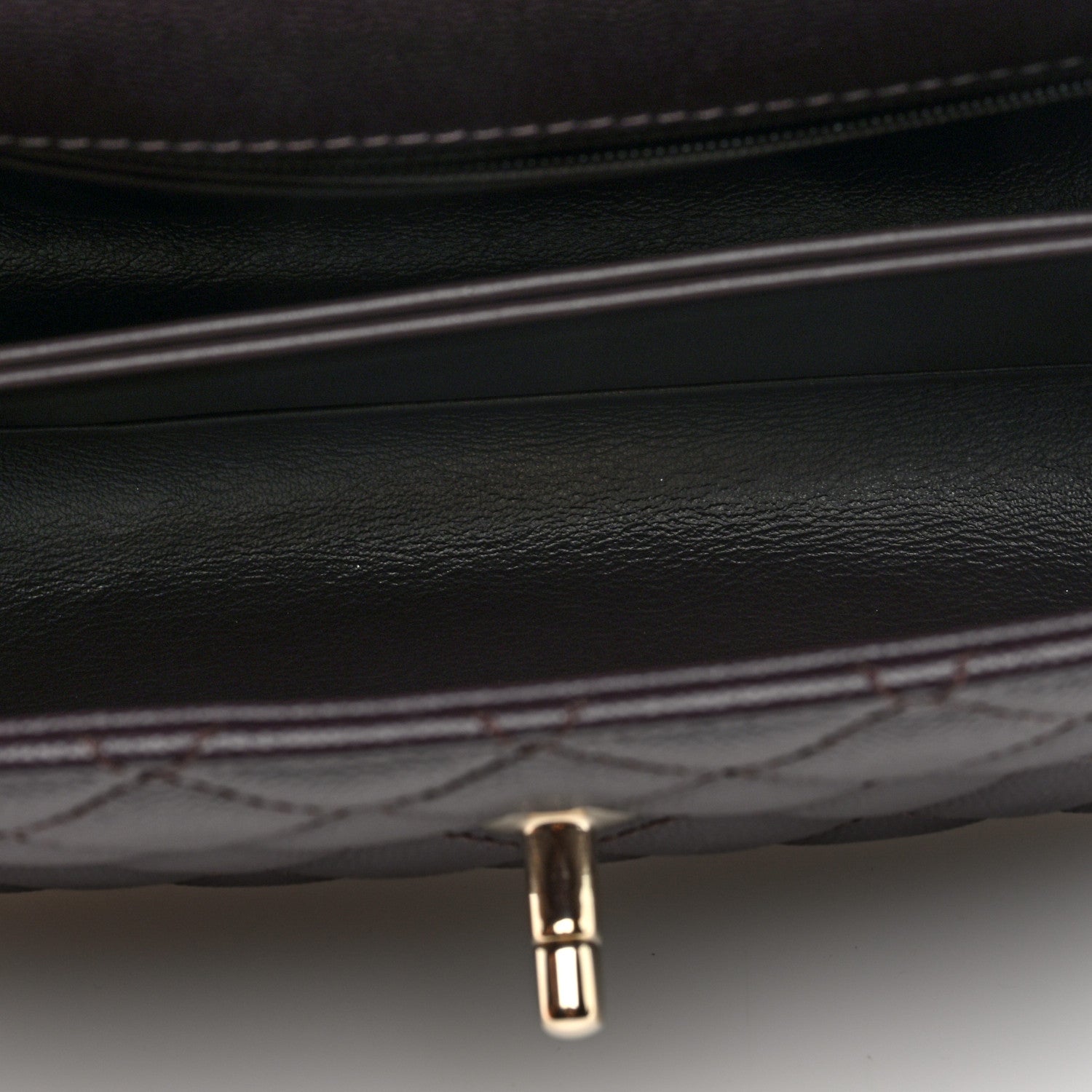 Chanel Caviar Quilted Mini Coco Handle Flap Dark Brown 5 of 10