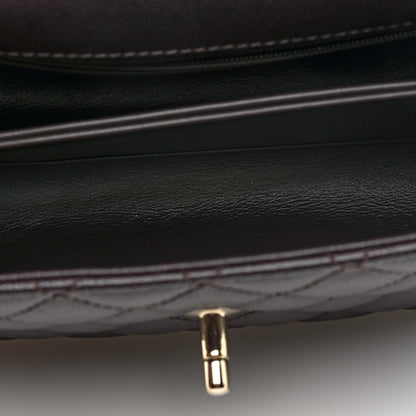 Chanel Caviar Quilted Mini Coco Handle Flap Dark Brown 5 of 10