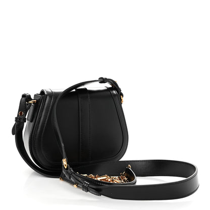 Versace Calfskin Small Greca Goddess Shoulder Bag Black 3 of 9