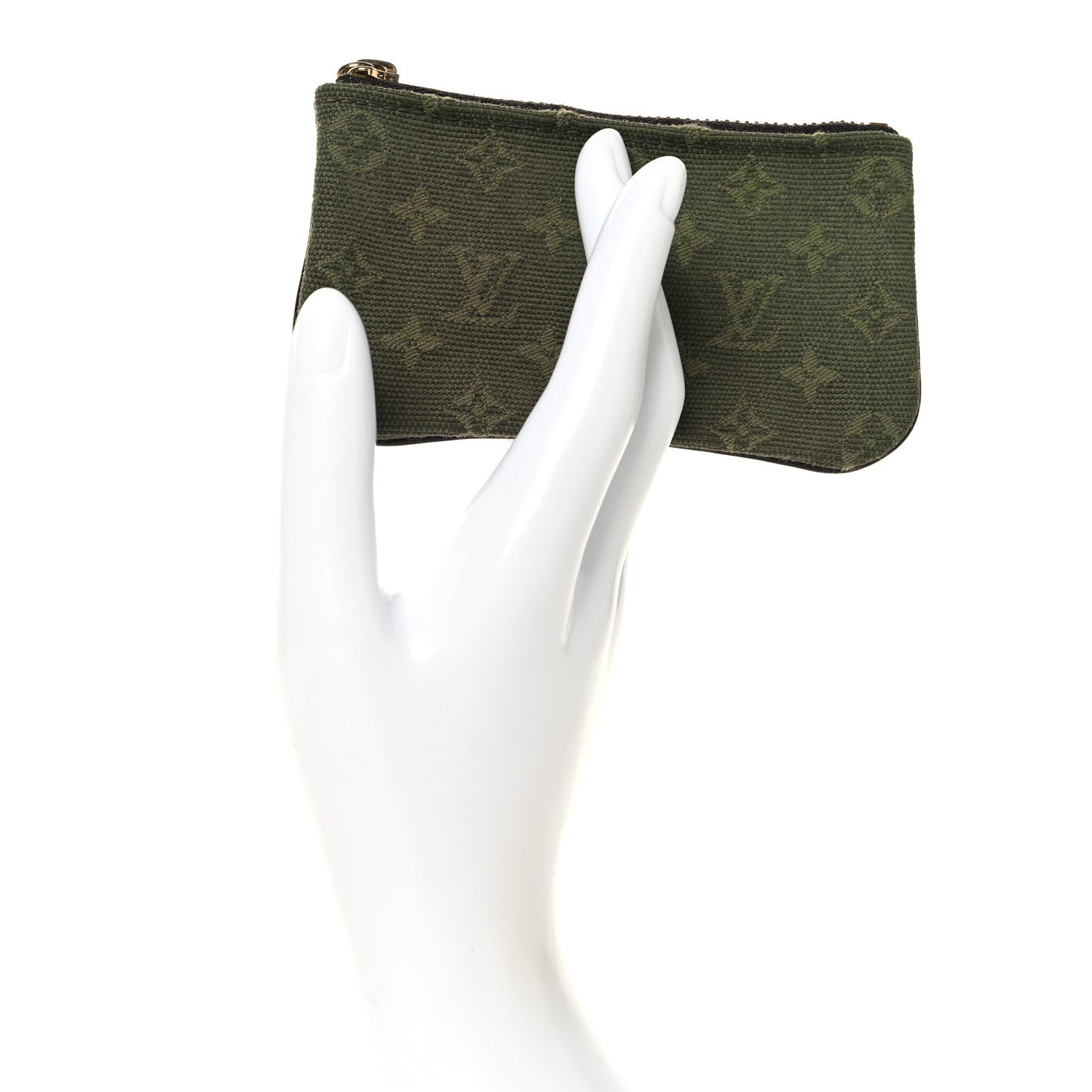 Louis Vuitton Mini Monogram Key Pouch Kaki 2 of 6