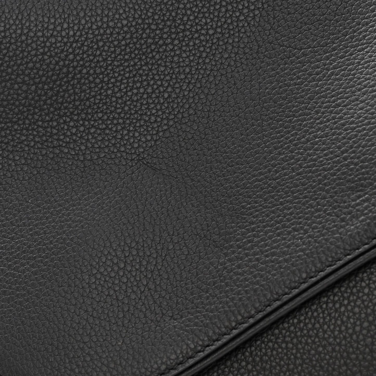 Grained Calfskin Mens Maxi Saddle Bag Back