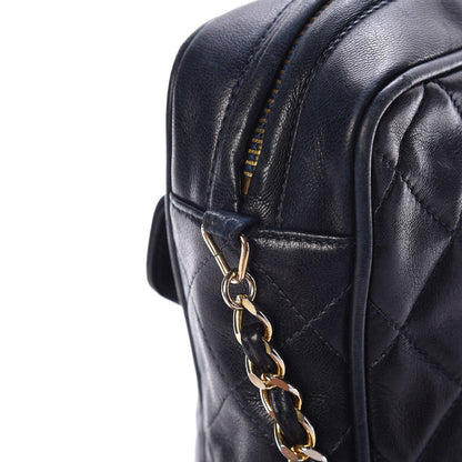 Chanel Lambskin Quilted Tassel Camera Case Navy 13 of 14