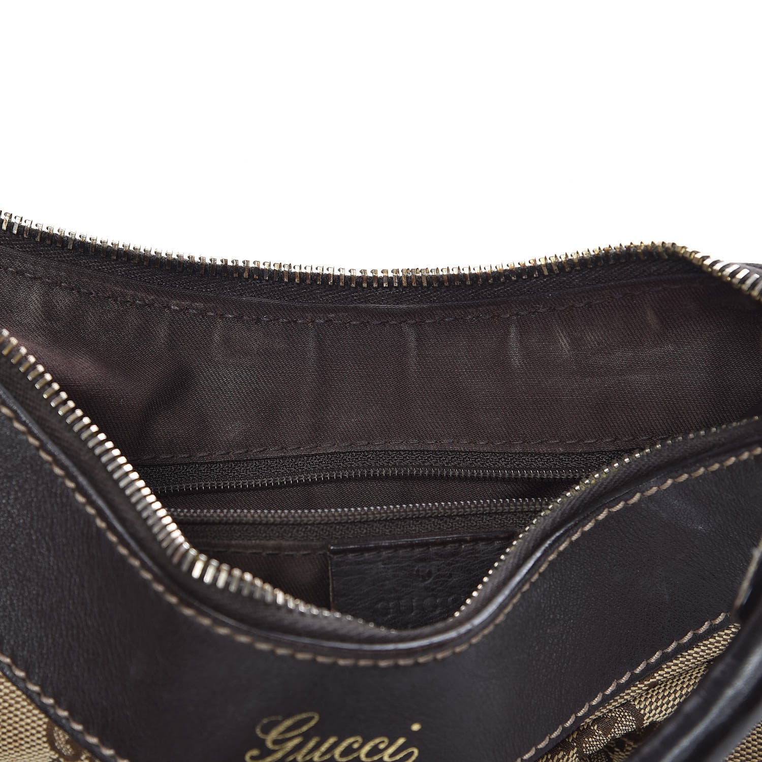Gucci Monogram Small D Gold Hobo Brown 9 of 20