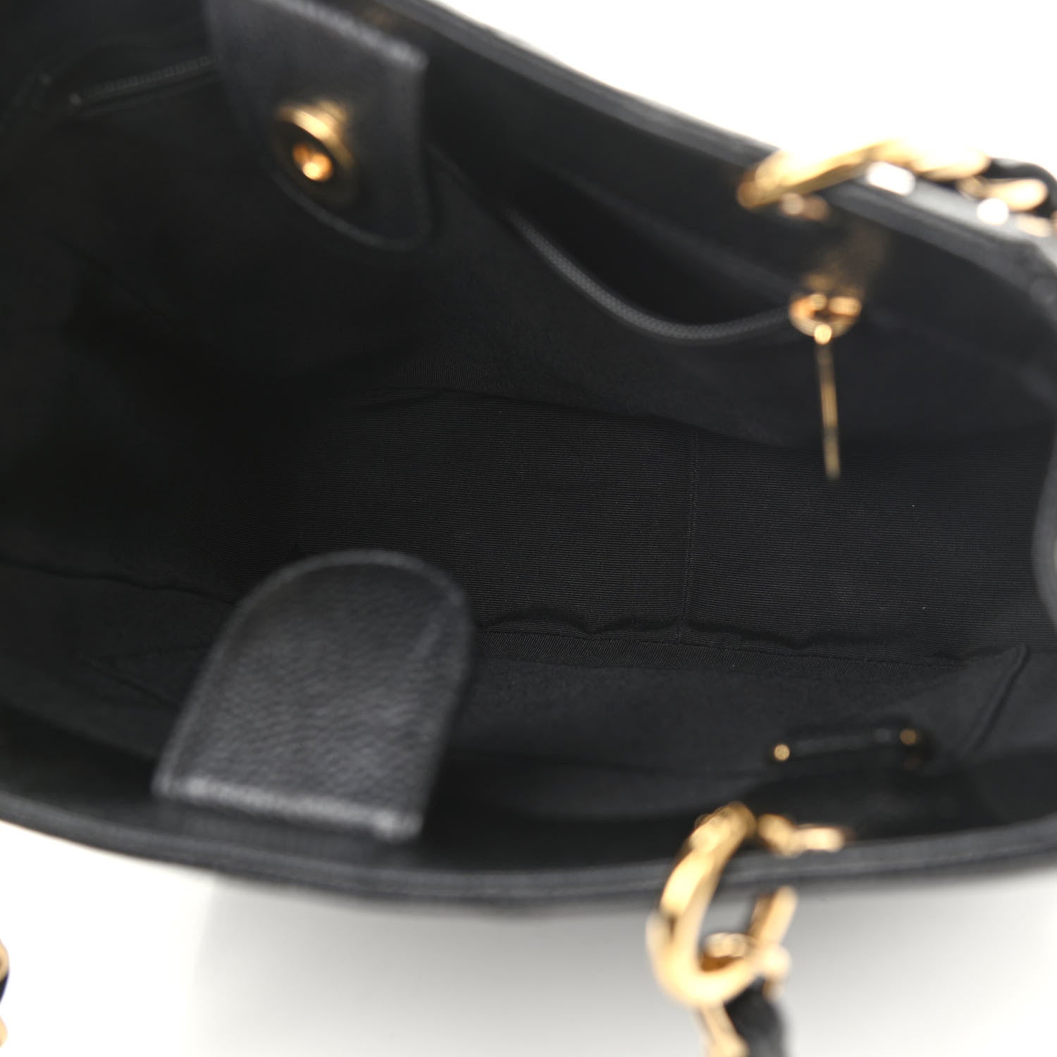 Chanel Caviar Quilted Petit Shopping Tote PST Black 5 of 10