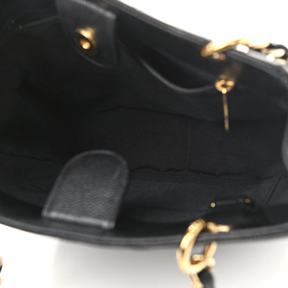 Chanel Caviar Quilted Petit Shopping Tote PST Black 5 of 10