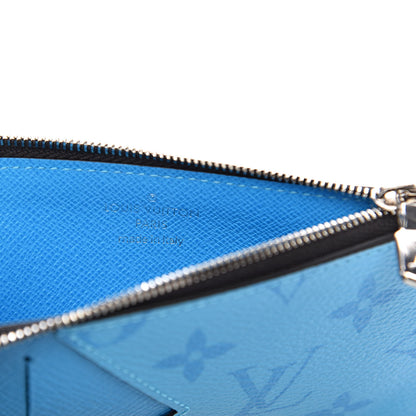 Louis Vuitton Taigarama Coin Card Holder Blue Lagoon 6 of 7