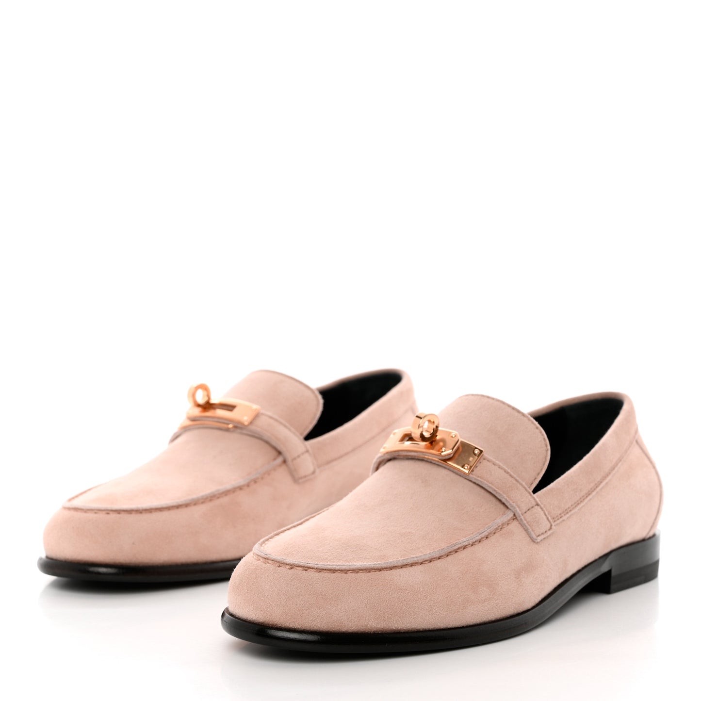 Suede Goatskin Womens Destin Loafers 35.5 Rose Aube