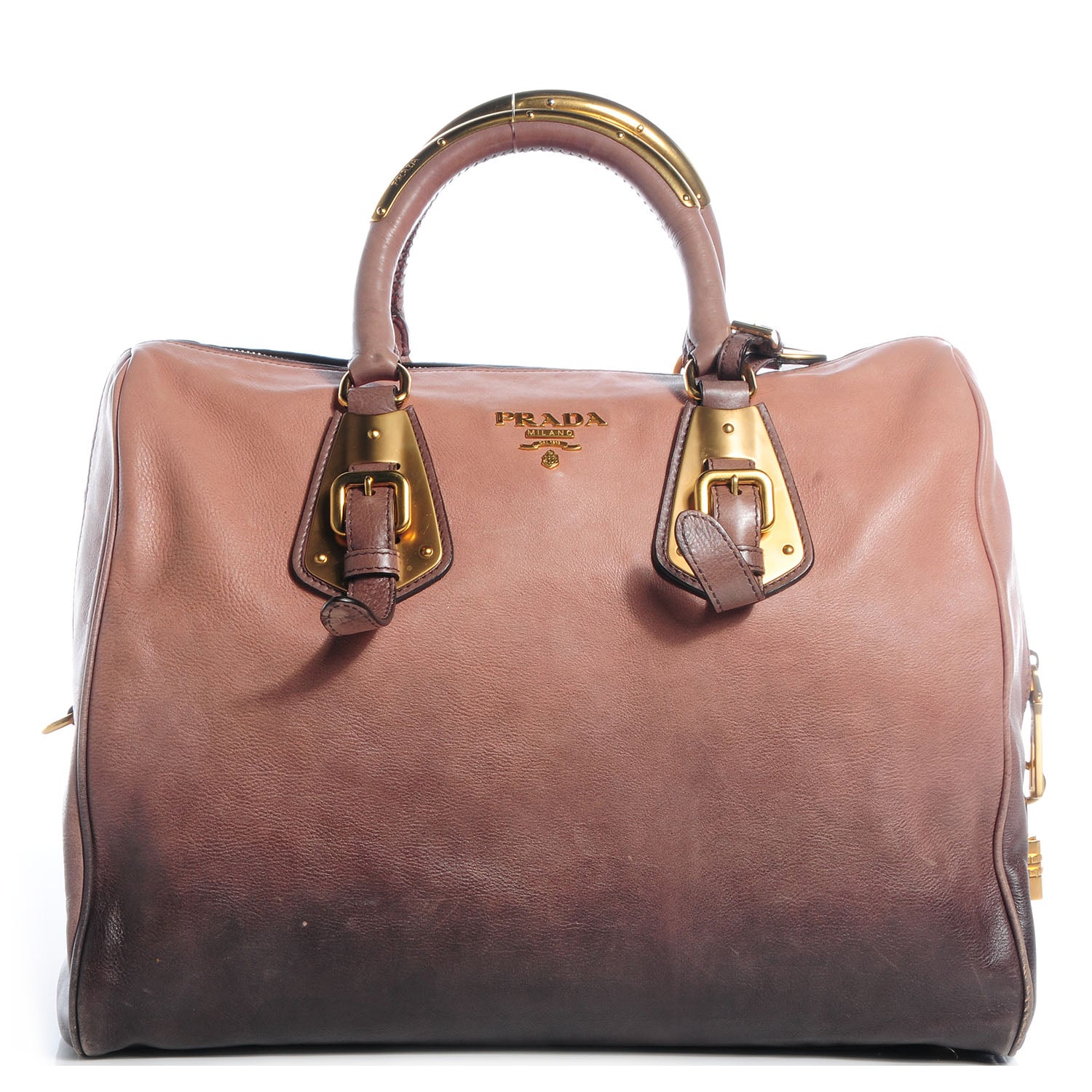 Prada Glace Calfskin Bowler Ardesia Fumo 1 of 10