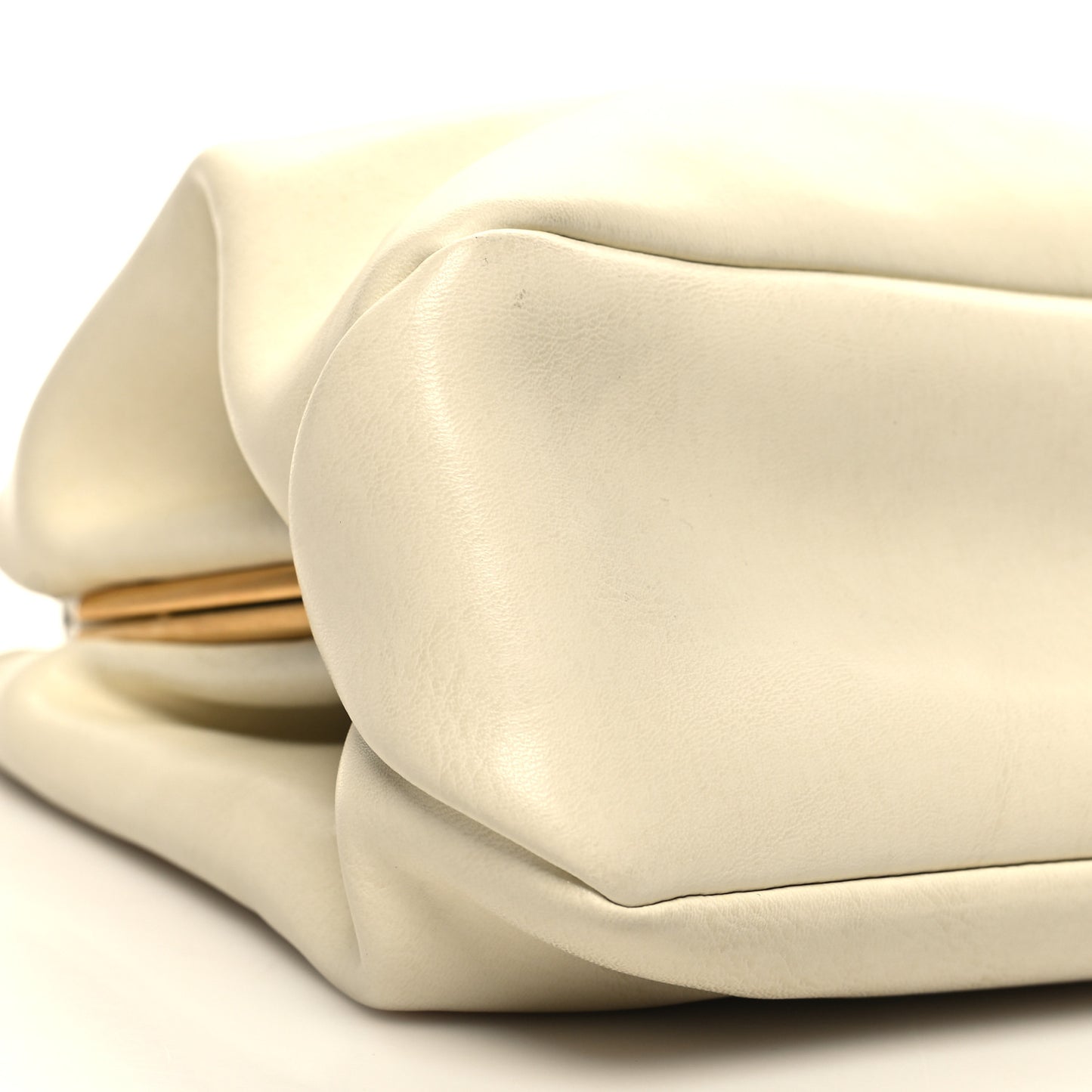 Smooth Calfskin Eyelet Small Top Handle Bag White