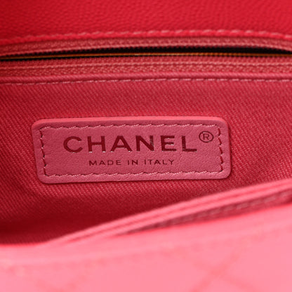 Chanel Caviar Quilted Incognito Extra Mini Coco Handle Flap Pink 6 of 12